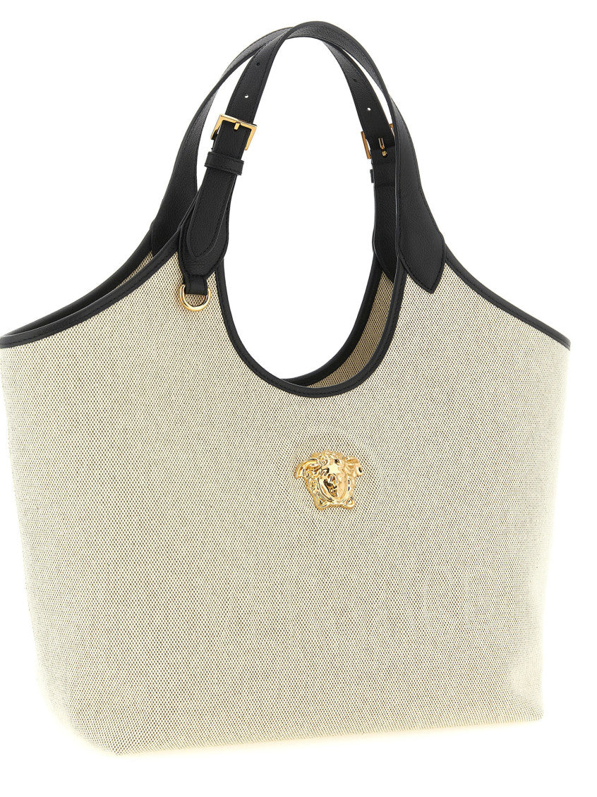 Beige La Medusa Tote 3