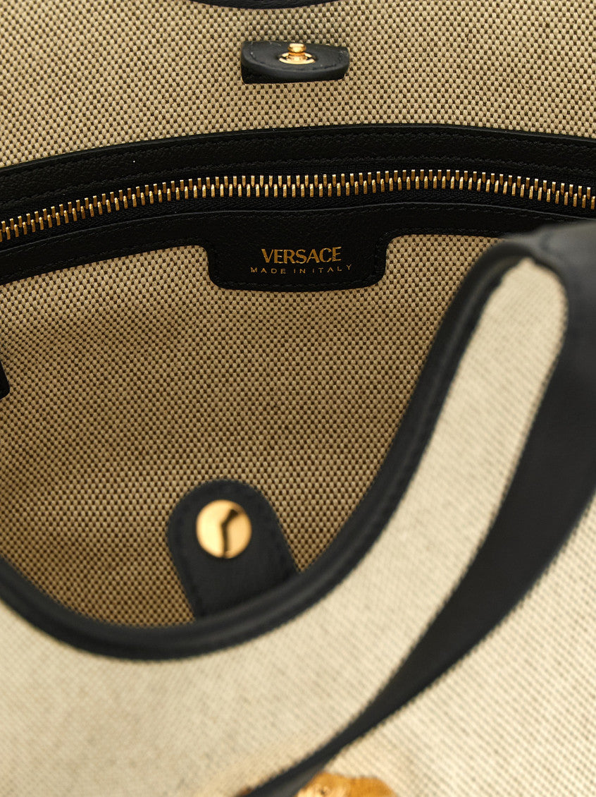 Beige La Medusa Tote 4
