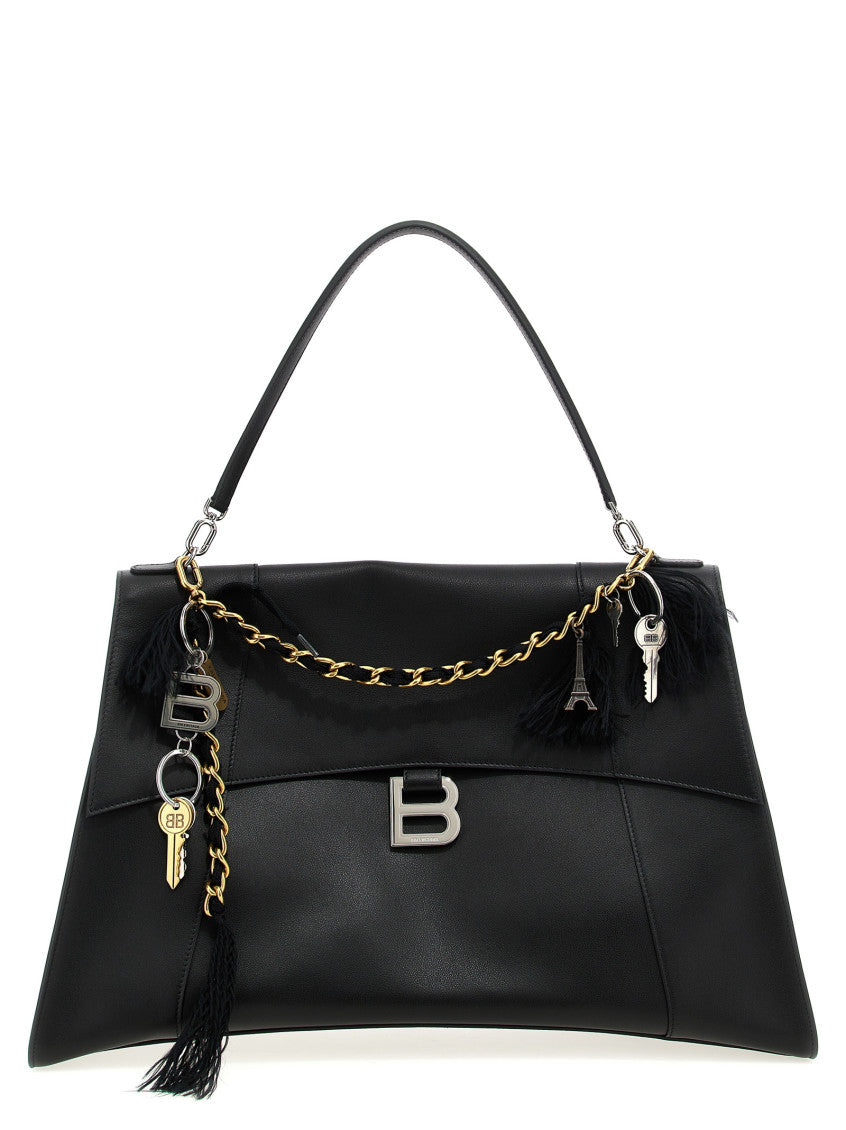 Black 'Hourglass' shoulder bag 1