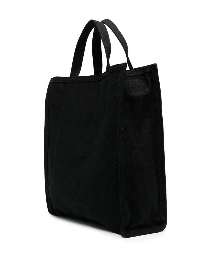 Black Cabas Cotton Tote Bag 4