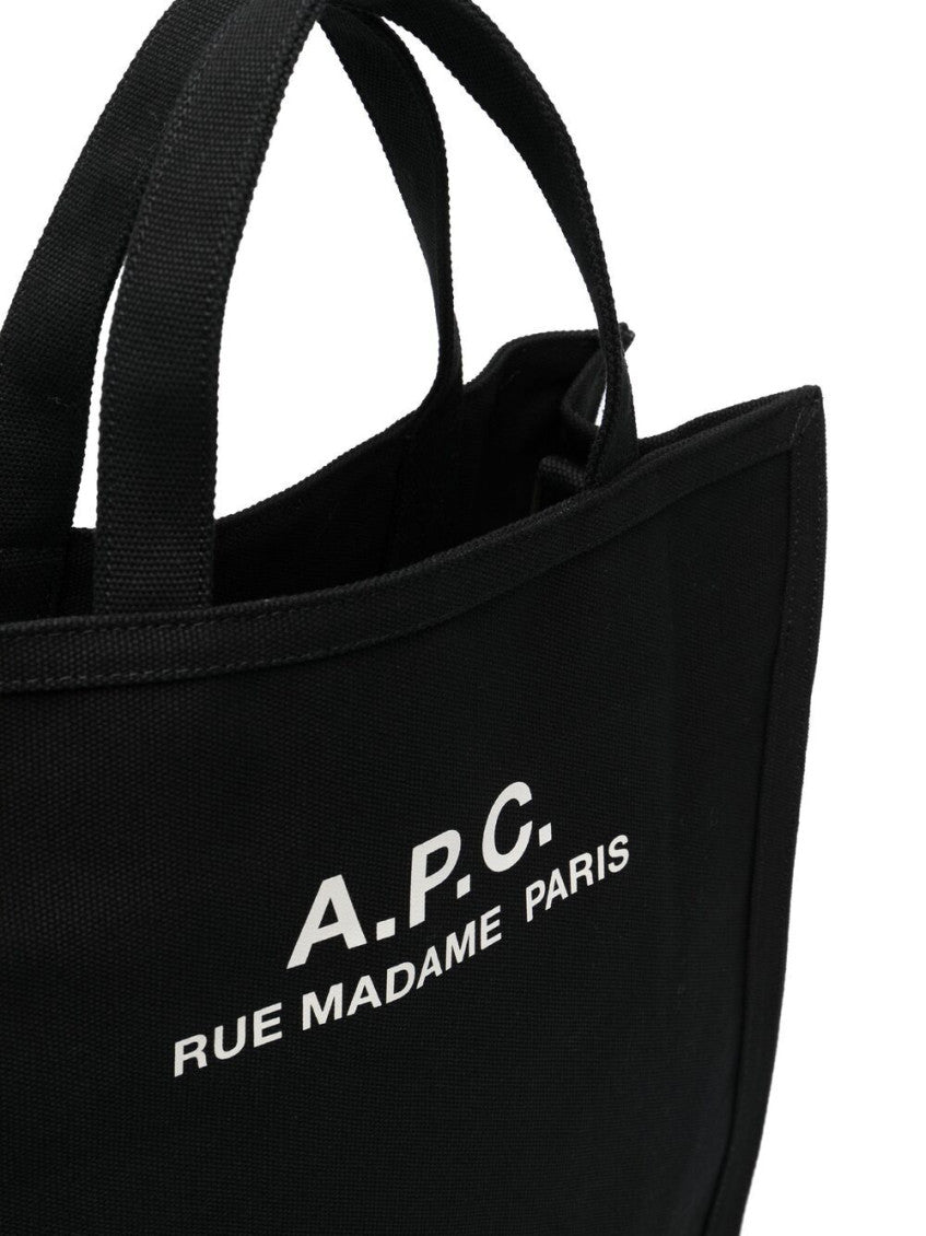 Black Cabas Cotton Tote Bag 5