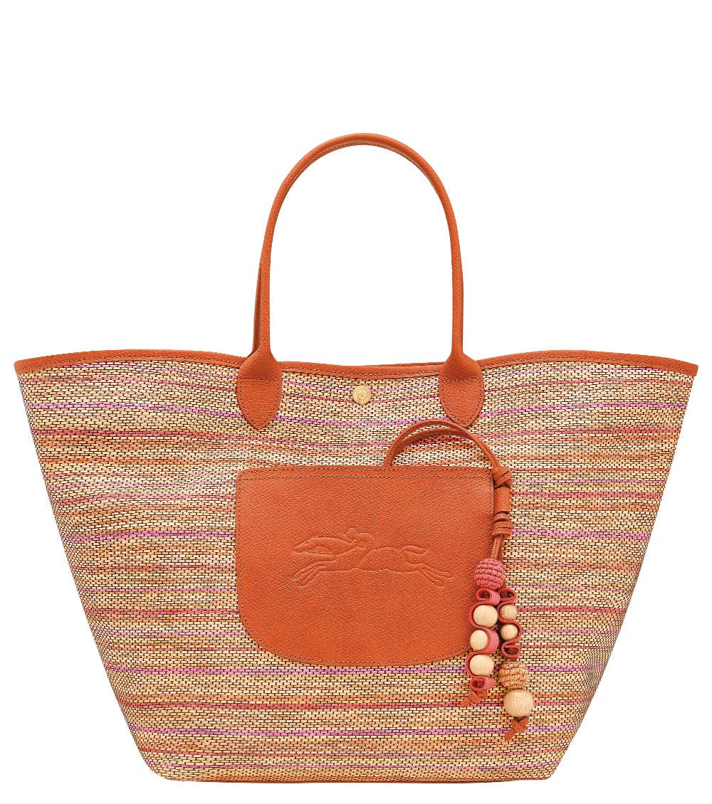 Orange Le Pliage Large Tote 1