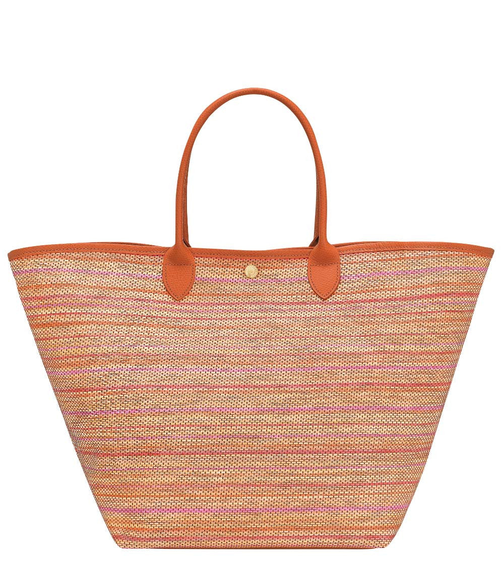 Orange Le Pliage Large Tote 3