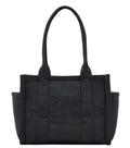 Black Puffy Top Zip Medium Tote 1