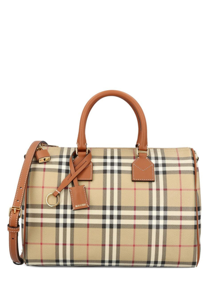 Beige Bowling Medium Duffle Bag 1