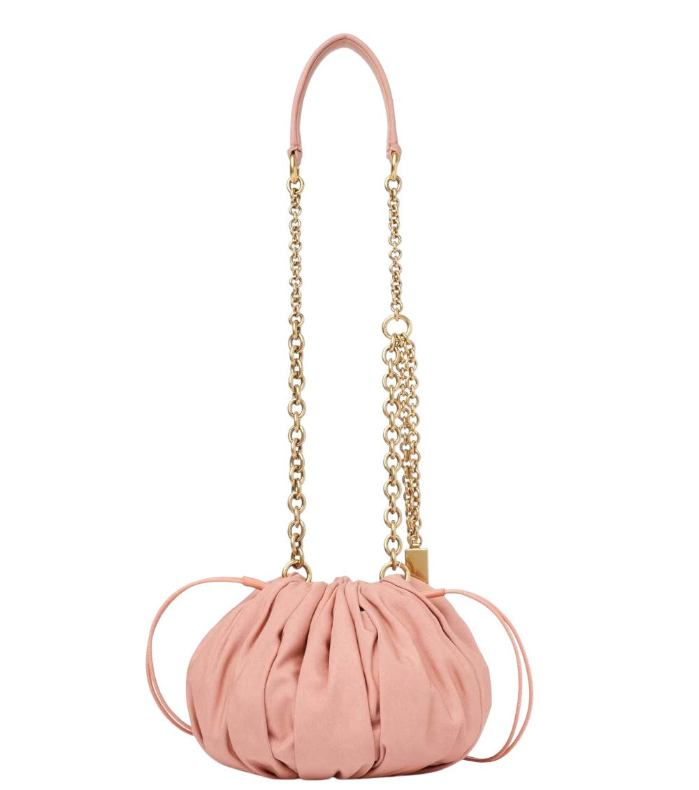Beige Plisse Medium Shoulder Bag 2