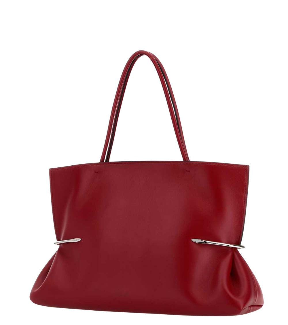 Red Pinch Squeezed Large Tote 2