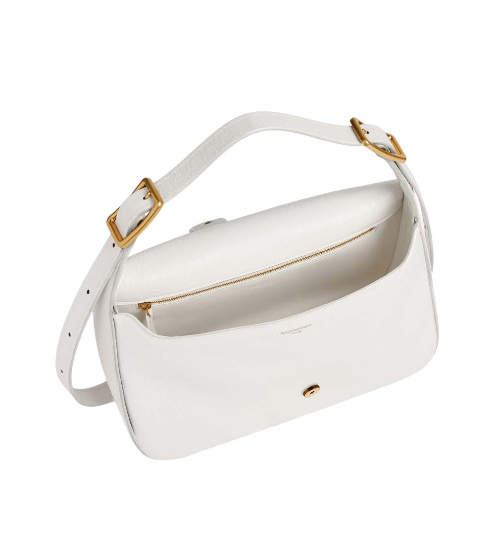 White Clicca Medium Shoulder Bag 4