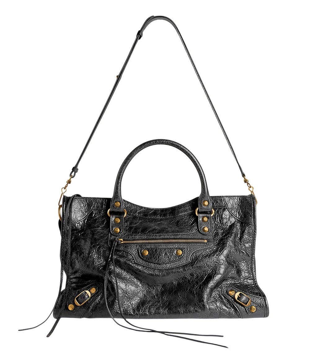 Black Le City Top Zip Medium Tote 2