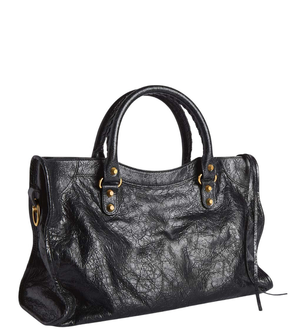 Black Le City Top Zip Medium Tote 3