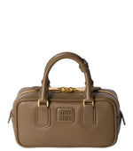 Brown Arcadie Mini Satchel 1