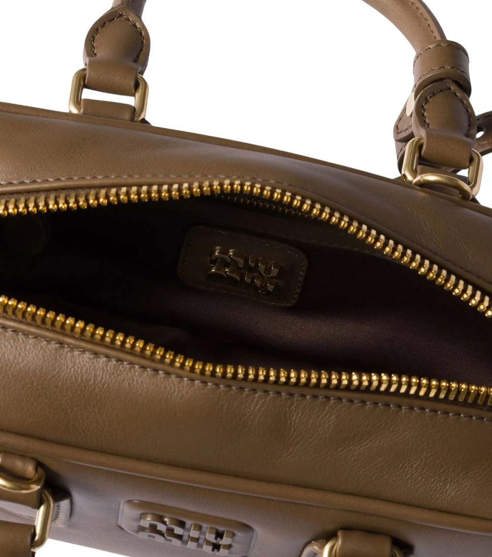 Brown Arcadie Mini Satchel 4