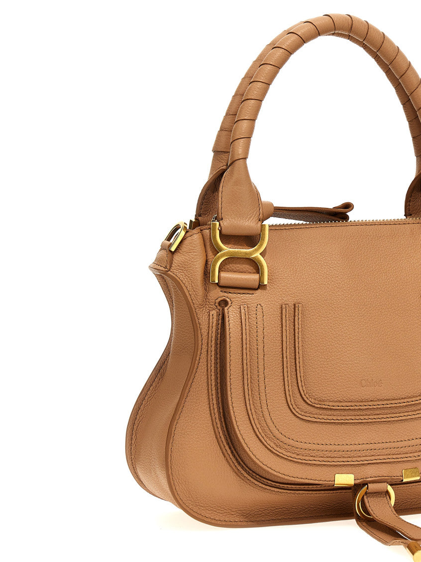 Brown 'Marcie' Small Satchel Bag 3