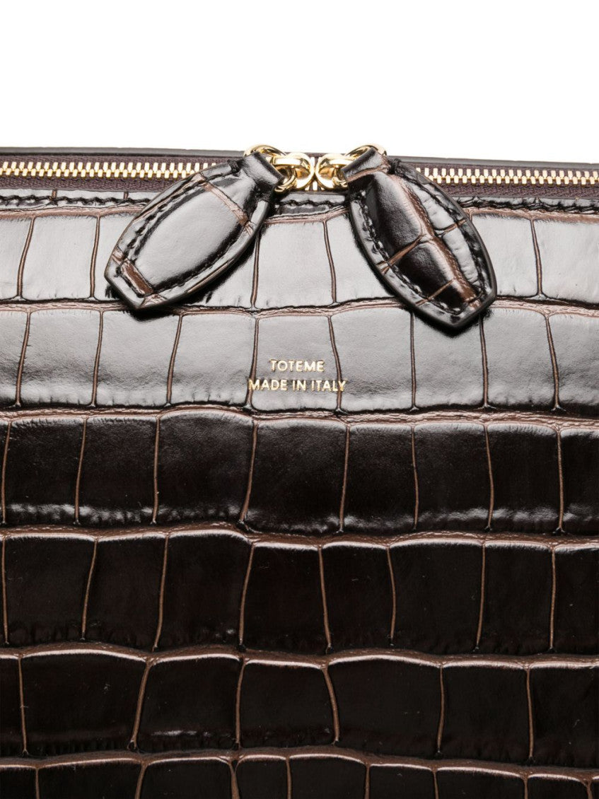 Dark Brown Day Top Zip Tote 2