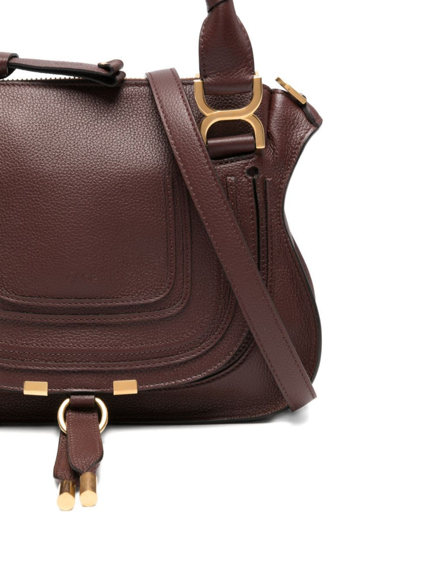 Dark Brown Marcie Small Satchel 4