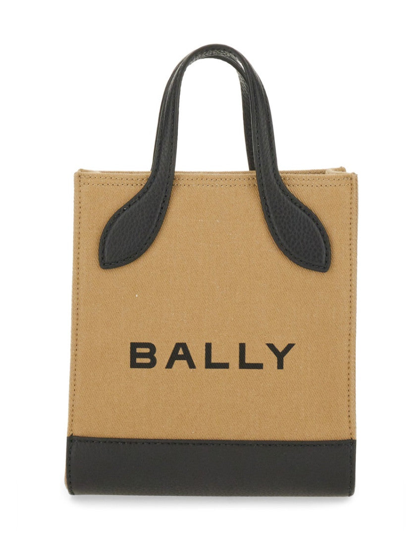 Beige Logo Mini Tote 1