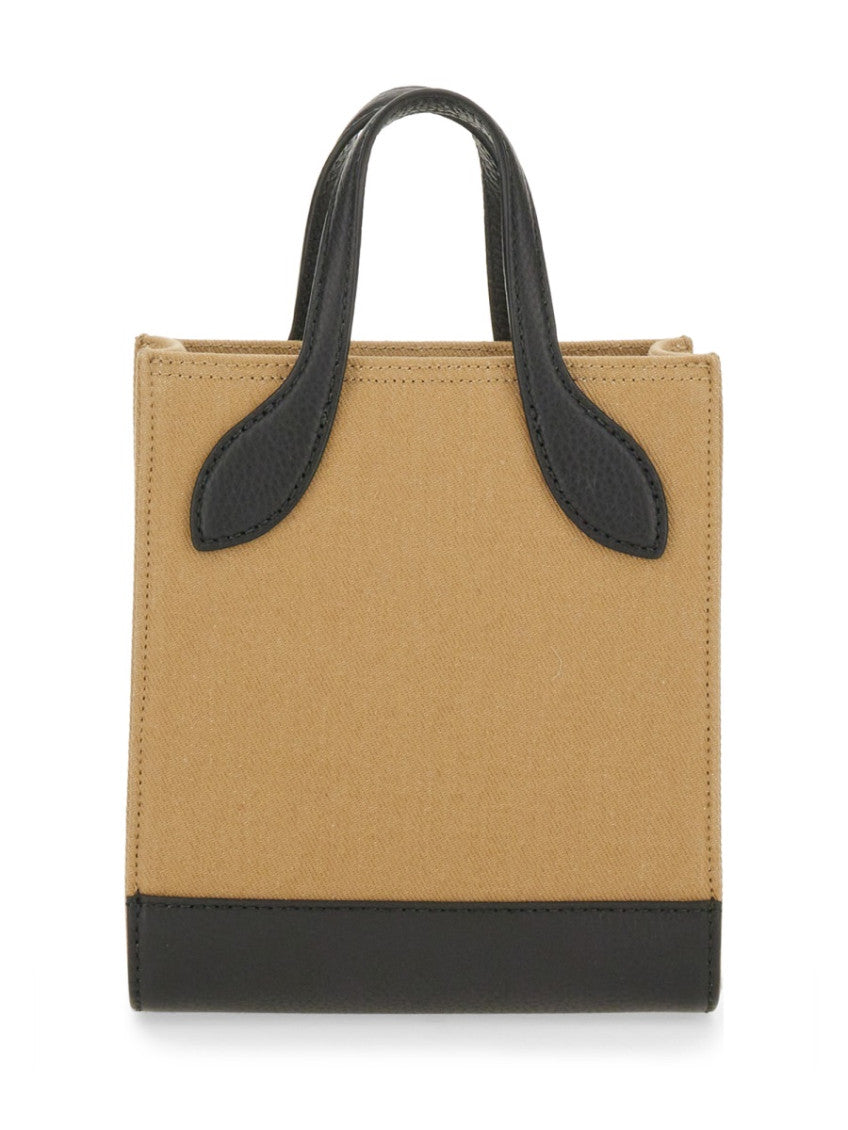 Beige Logo Mini Tote 2