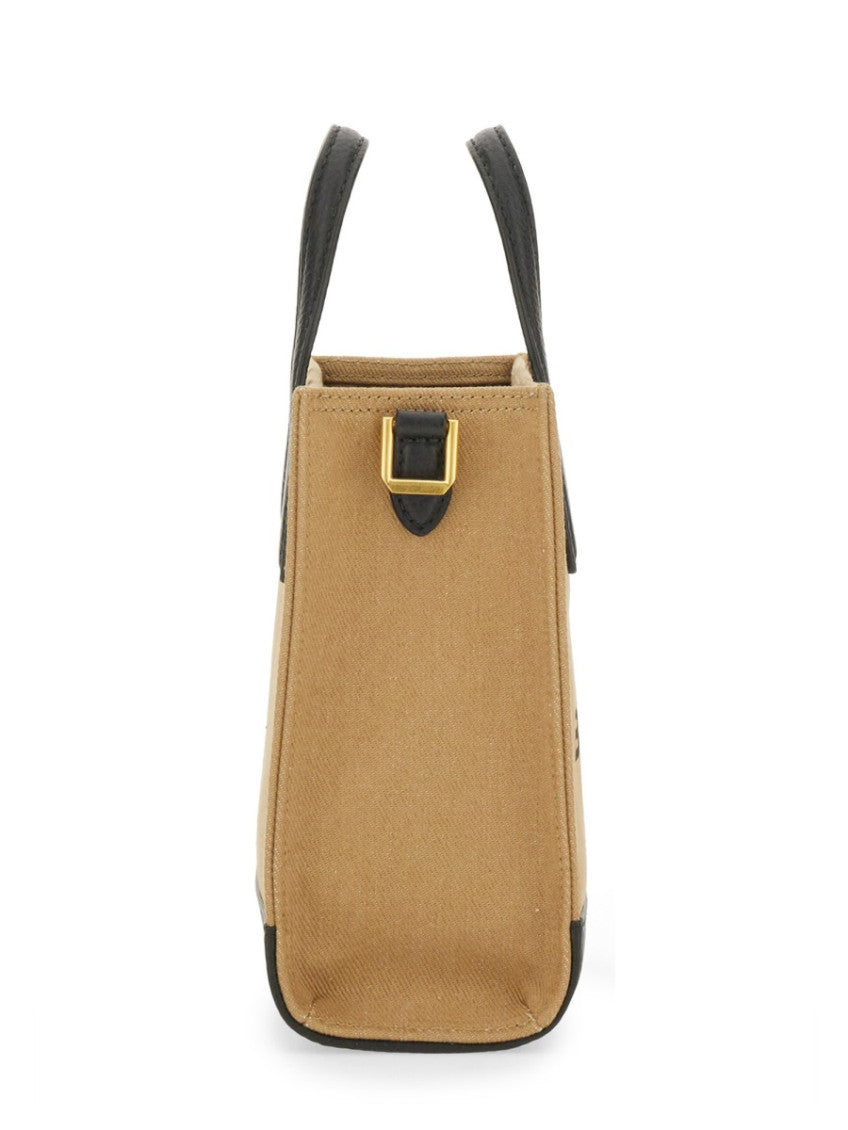 Beige Logo Mini Tote 3