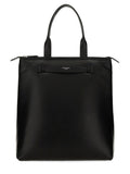 Black Logo Top Zip Large Tote 1