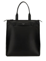 Black Logo Top Zip Large Tote 1