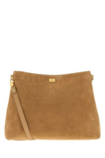 Beige Logo Large Crossbody Bag 1