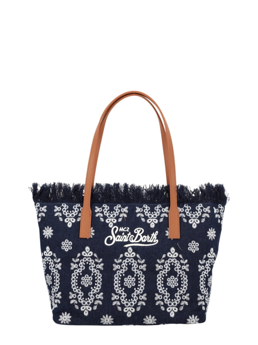 Navy Blue City Large Tote 1
