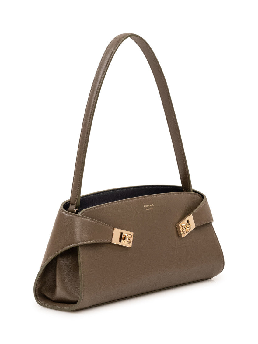 Olive Hug Large Shoulder Bag 2
