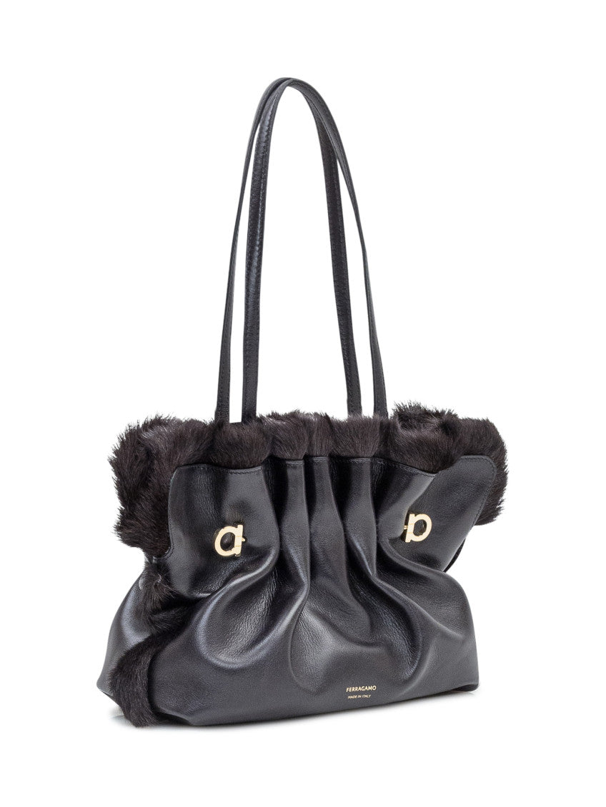Black Soft Small Shoulder Bag 3