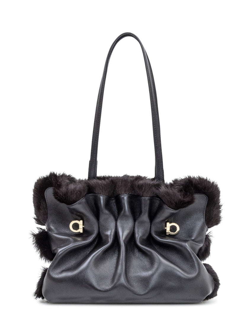 Black Soft Small Shoulder Bag 4