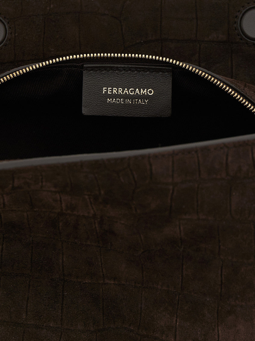 Brown Gancini Small Shoulder Bag 4