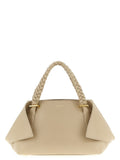 Beige Logo Medium Satchel 1