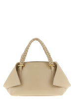 Beige Logo Medium Satchel 1