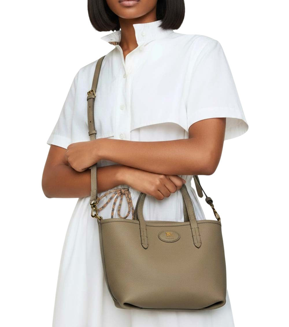 Taupe Bloomsbury Reversible Mini Tote 4