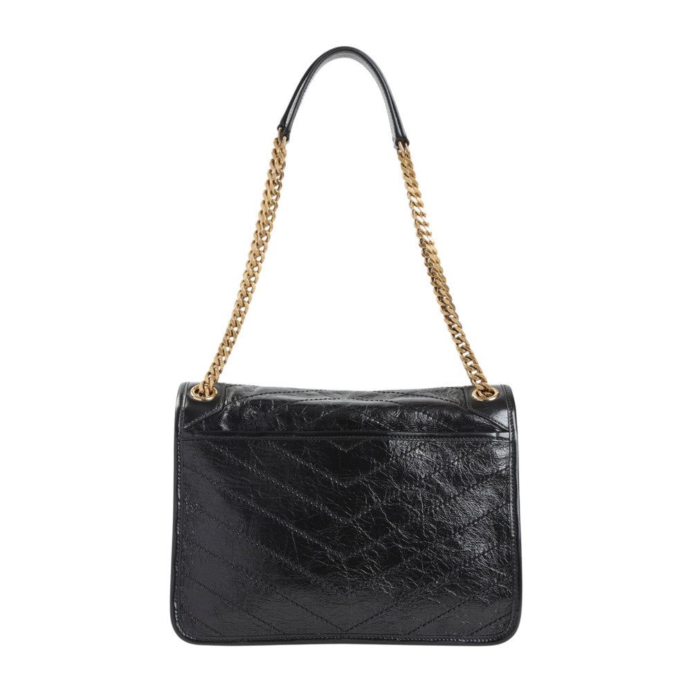 Black Niki Medium Shoulder Bag 3