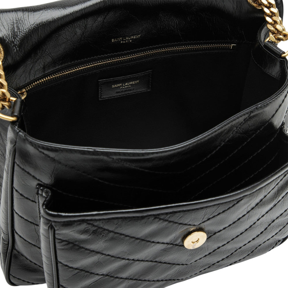 Black Niki Medium Shoulder Bag 4
