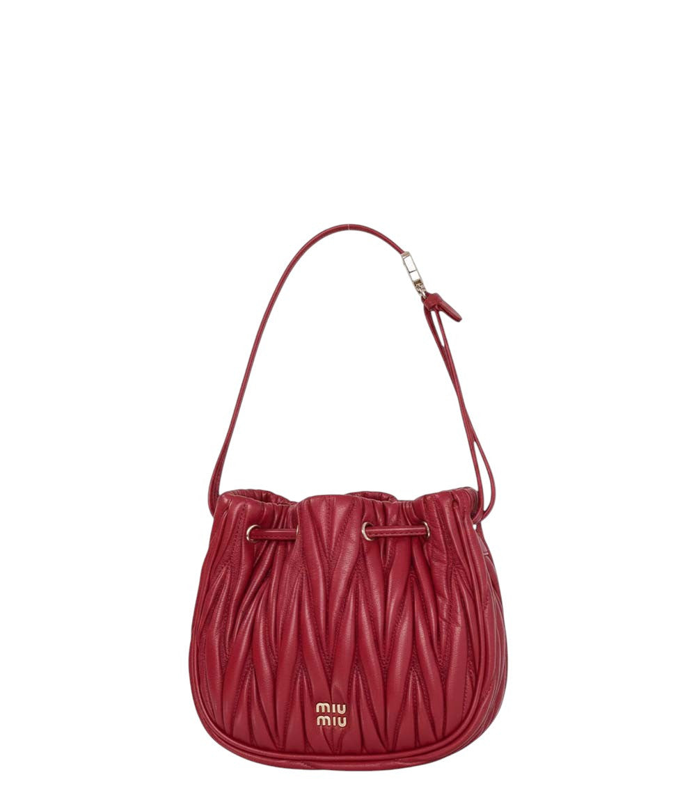 Red Matelasse Mini Clutch 1