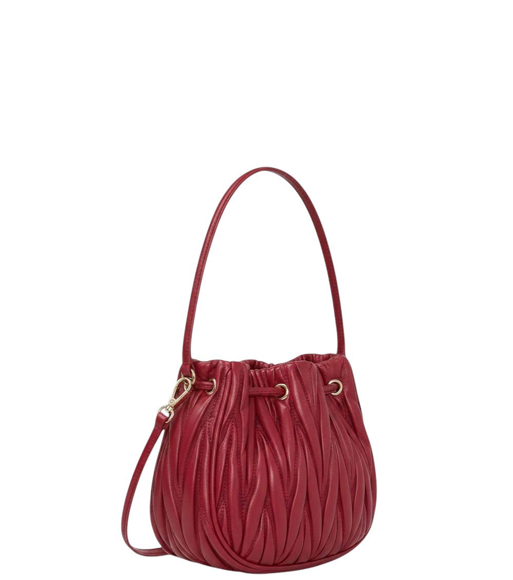 Red Matelasse Mini Clutch 2
