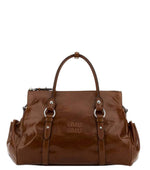 Brown Logo Large Shoulder Bag 1