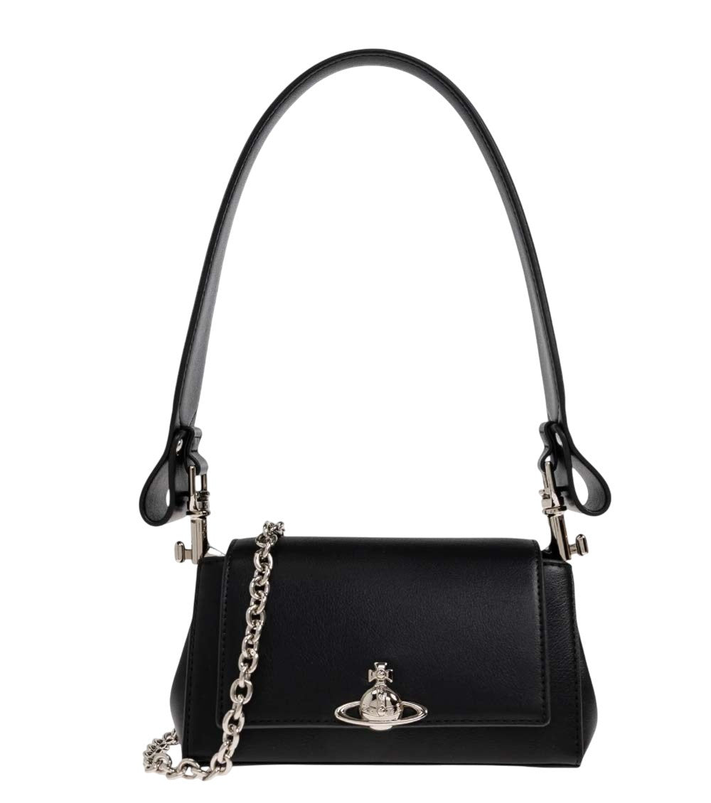 Black Hazel Small Shoulder Bag 1