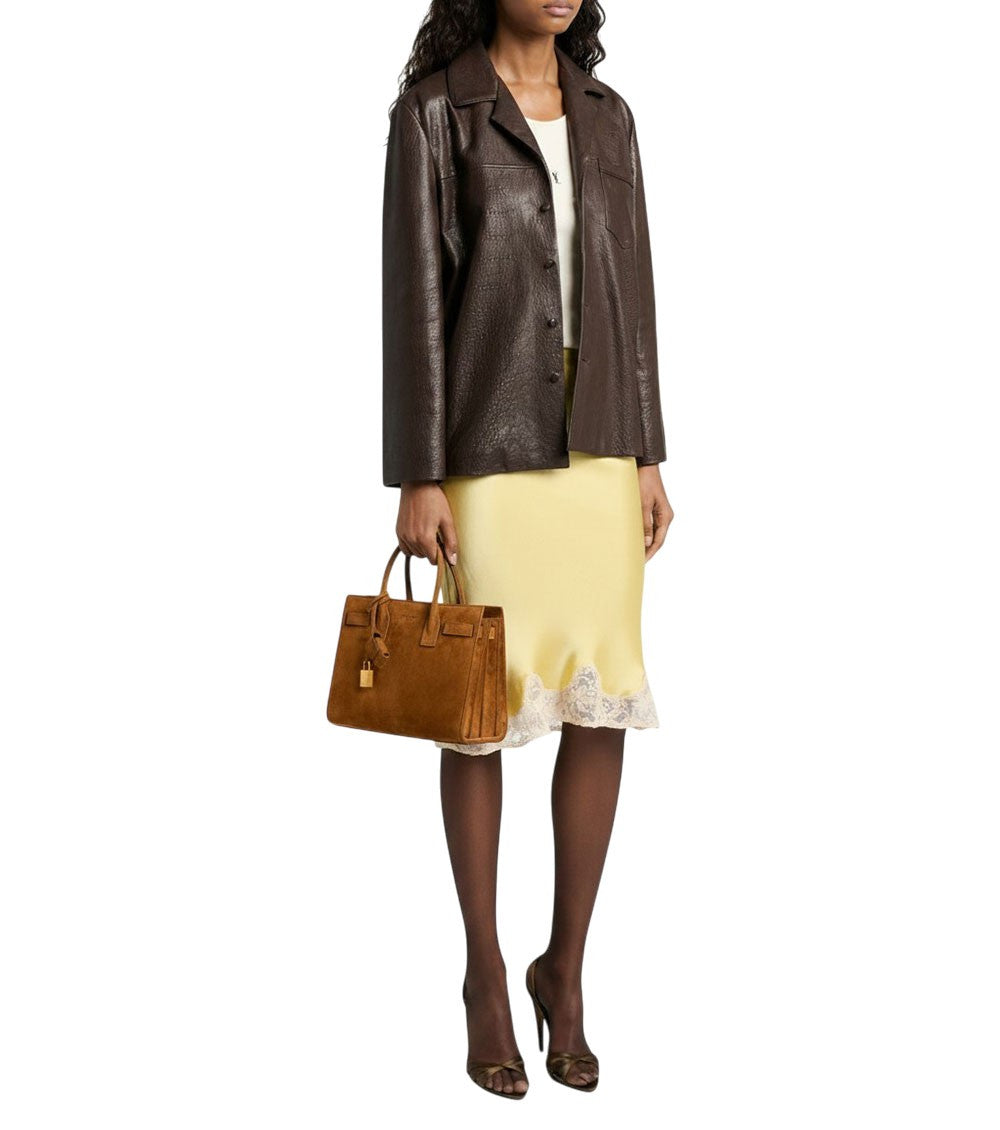 Brown Sac De Jour Small Satchel 6