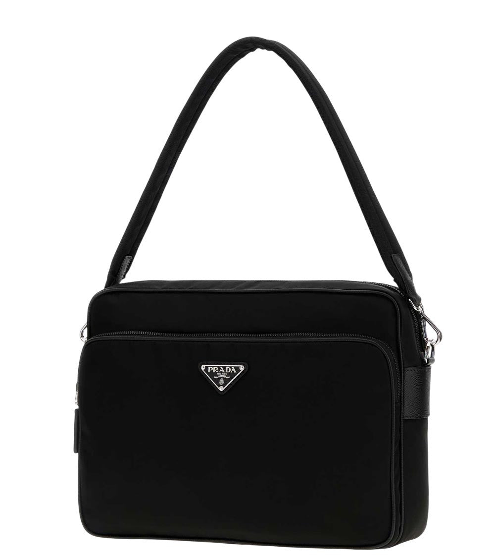 Black Logo Large Messenger Bag 2