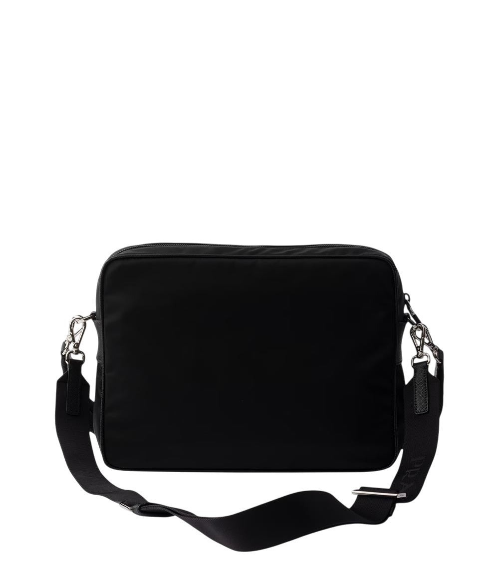 Black Logo Large Messenger Bag 3