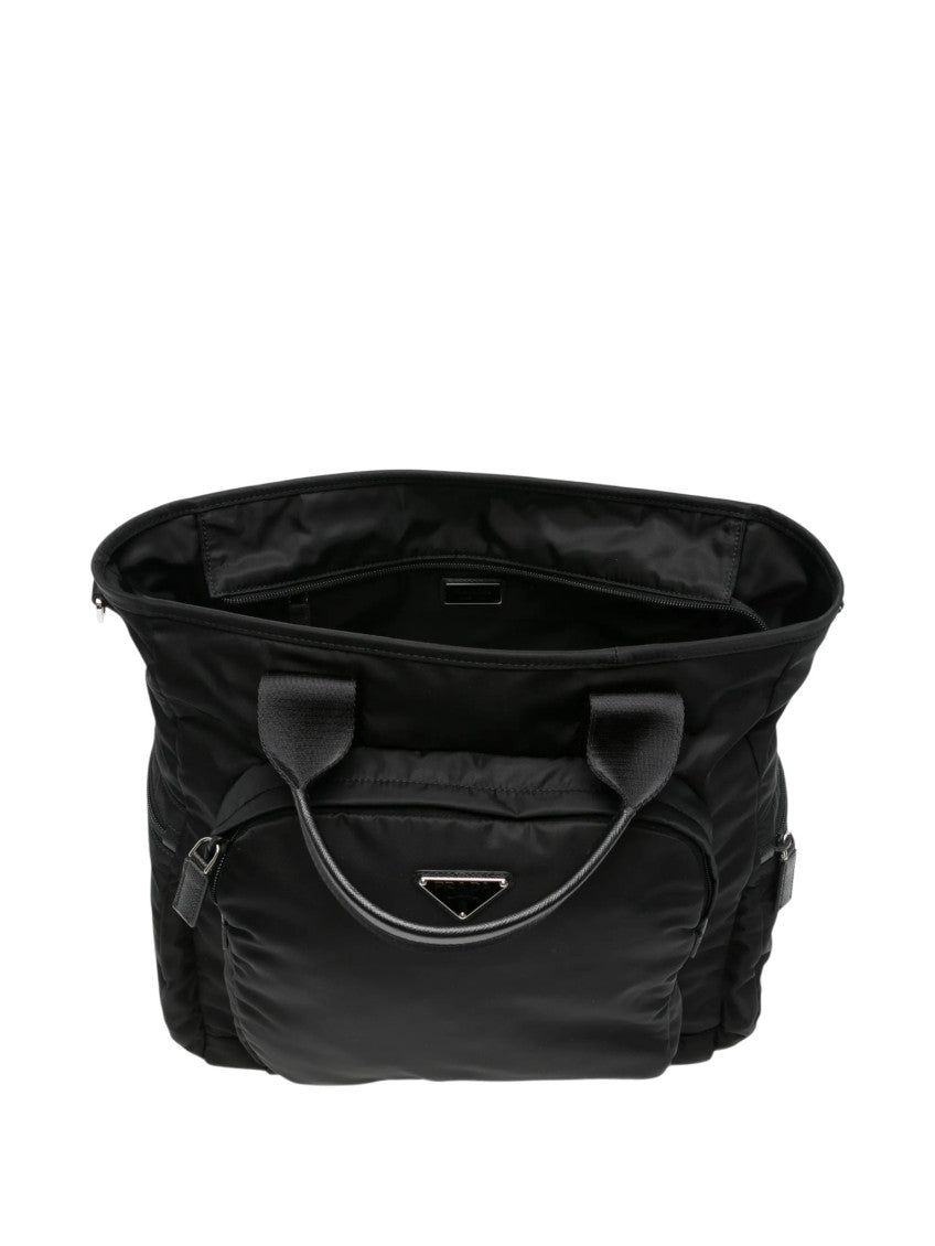 Black Logo Large Tote 4