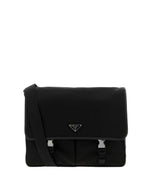 Black Logo Large Messenger Bag 1