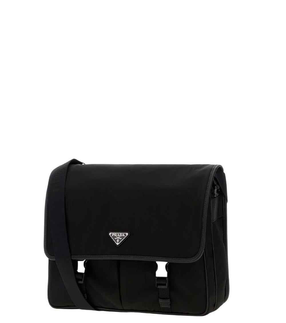 Black Logo Large Messenger Bag 2