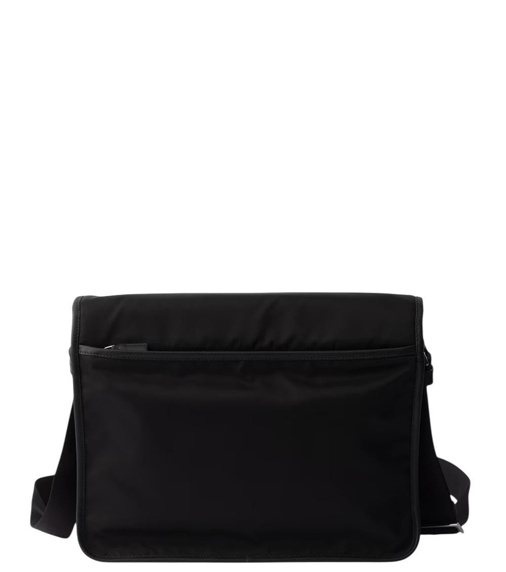 Black Logo Large Messenger Bag 3