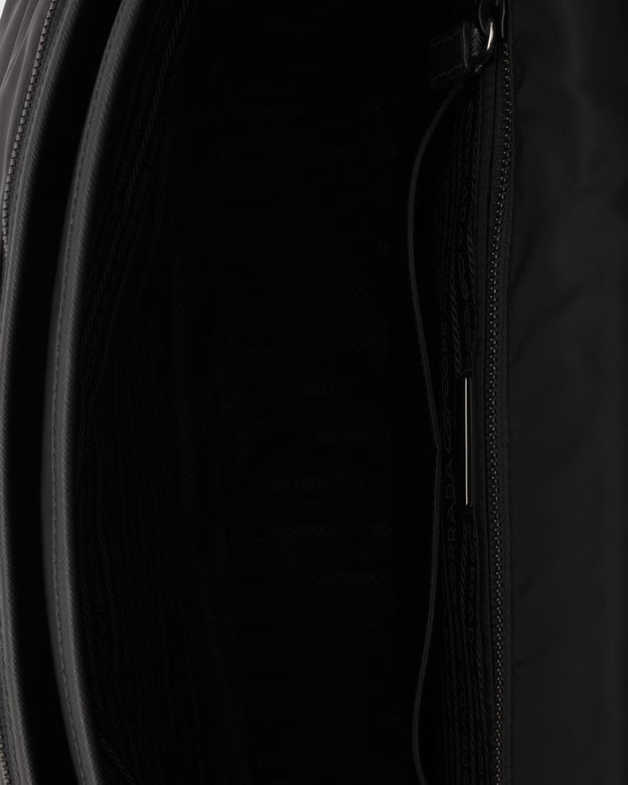 Black Logo Large Messenger Bag 4