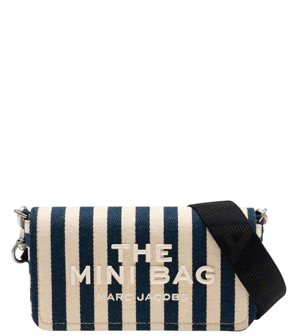 Blue/White Striped Crossbody Bag 1