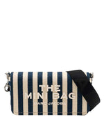 Blue/White Striped Crossbody Bag 1