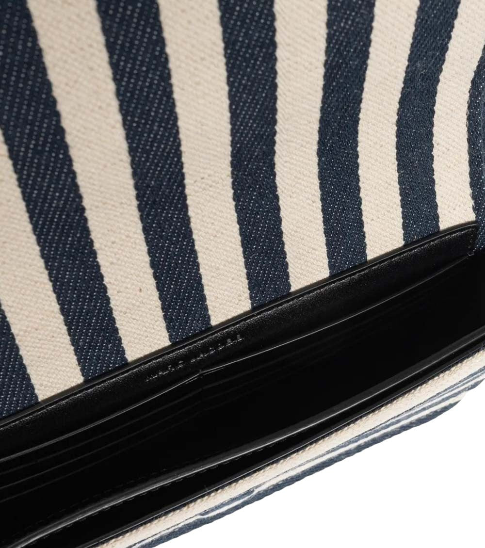 Blue/White Striped Crossbody Bag 3